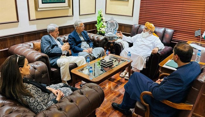 پی پی وفد کی فضل الرحمان سے ملاقات، آئینی ترامیم پر تجاویز پیش