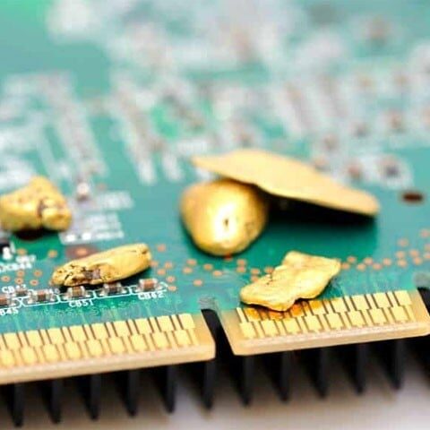 برقی کچرے سے سونا نکالنے کا طریقہ کار وضع