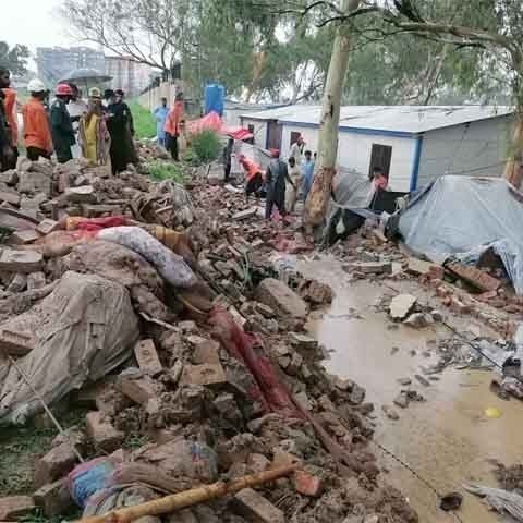 جڑواں شہروں میں موسلادھار بارش، دیوار گرنے سے 13 افراد جاں بحق