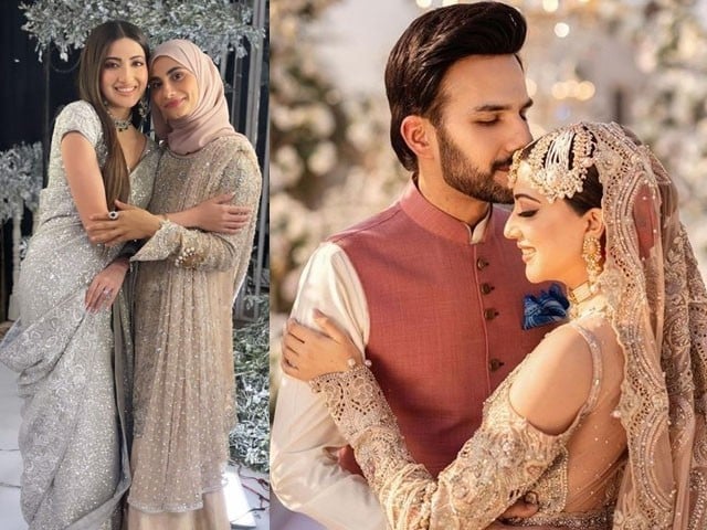 ایمن سلیم کا ولیمہ بھی ہوگیا؟ ساڑھی میں تصاویر منظرِ عام پر