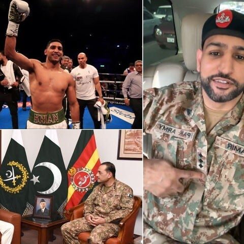باکسر عامر خان کو پاک فوج نے اعزازی کیپٹن کے رینکس سے نواز دیا