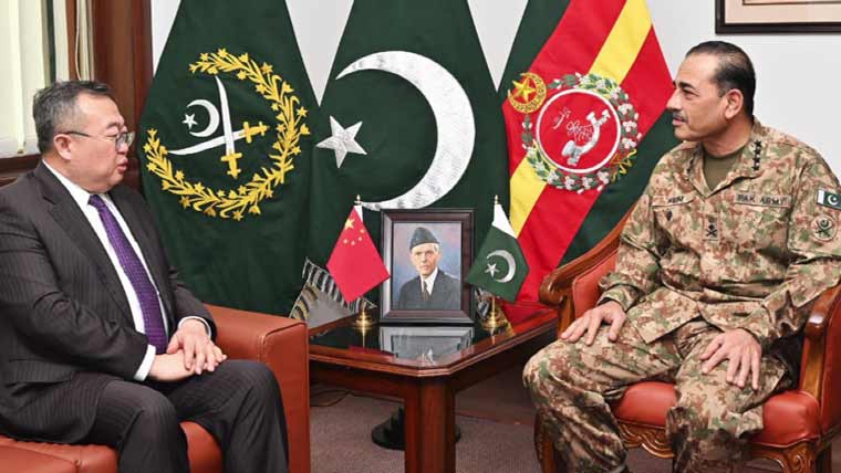 آرمی چیف سے چینی وفد کی ملاقات، سی پیک پر پیشرفت کا جائزہ لیا
