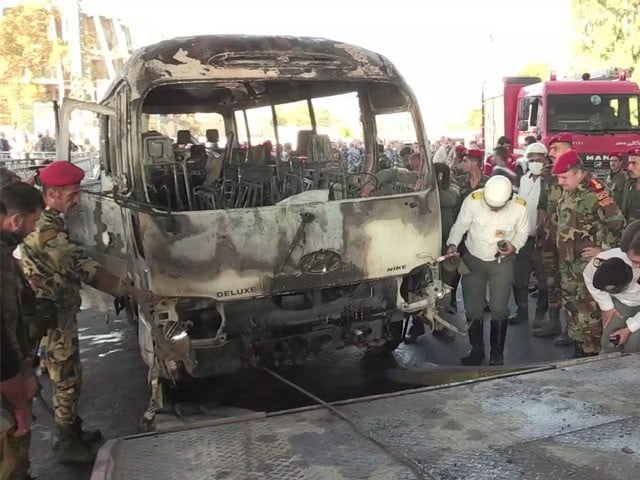 شام میں داعش کا فوجی قافلے پر حملہ؛ 23 اہلکار ہلاک