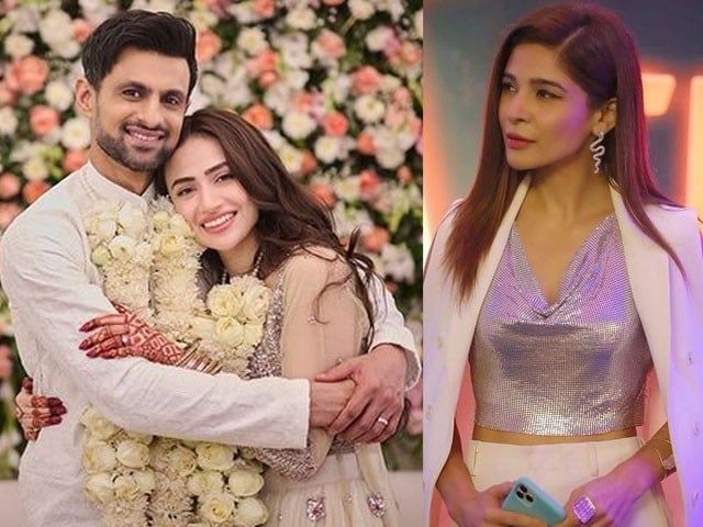 شعیب ملک اور ثنا جاوید کی شادی پر عائشہ عُمر کا ردعمل