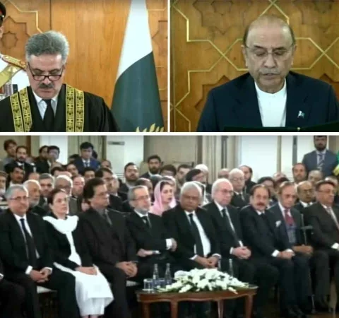 جسٹس یحییٰ آفریدی نے چیف جسٹس آف پاکستان کے منصب کا حلف اٹھا لیا