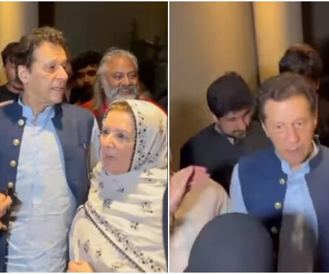 عمران خان رہائی کے بعد اسلام آباد سے زمان پارک لاہور پہنچ گئے