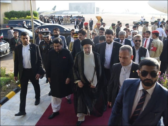 ایرانی صدر ابراہیم رئیسی کراچی پہنچ گئے، مزار قائد پر حاضری