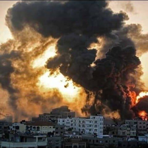 اسرائیل کی غزہ، تل ابیب پر جوابی بمباری میں 232 فلسطینی شہید، 1700 زخمی