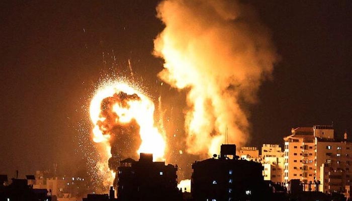 اسرائیلی طیاروں کی غزہ اور رفاہ پر بمباری 10 فلسطینی شہید