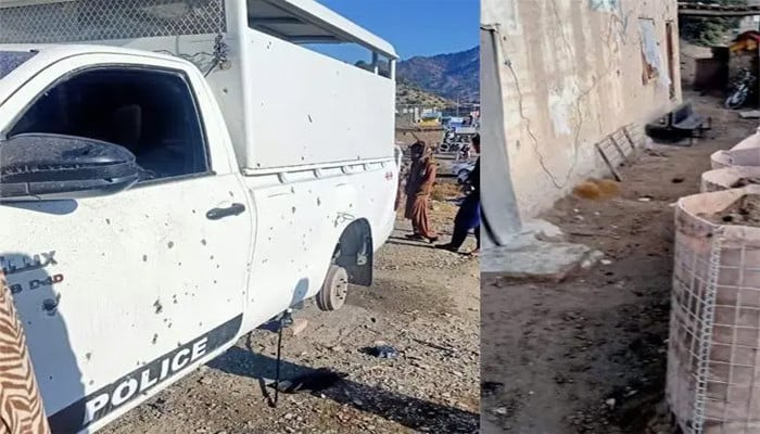 لکی مروت تھانے پر دہشتگردوں کا حملہ4 پولیس اہلکار شہید 4 زخمی