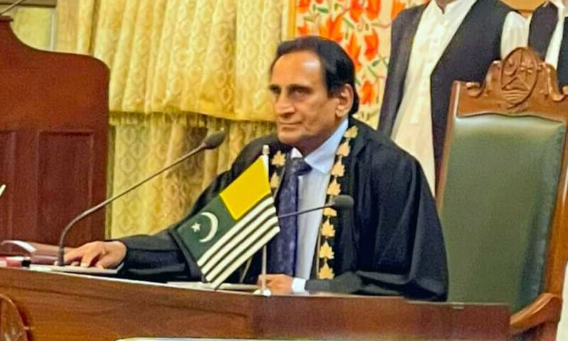 پیپلز پارٹی کے اسپیکر آزاد کشمیر نے حلف اٹھا لیا