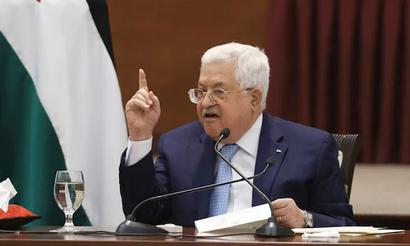 محمود عباس نے ایک بار پھر فلسطین کے صدر کا حلف اٹھالیا