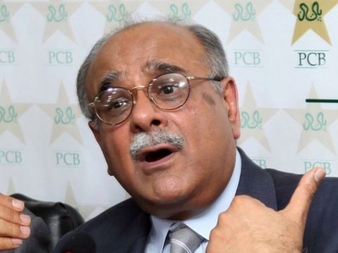 ھارت اپنی ٹیم پاکستان نہیں بھیج سکتا تو ہم کیسے بھیجیں نجم سیٹھی