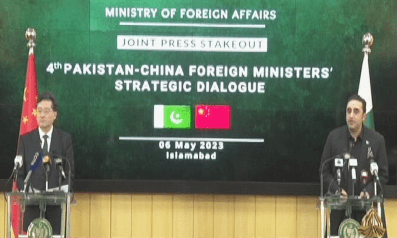 پاکستان میں سیاسی قوتیں مل بیٹھ کر سیاسی استحکام کی کوشش کریں چینی وزیر خارجہ