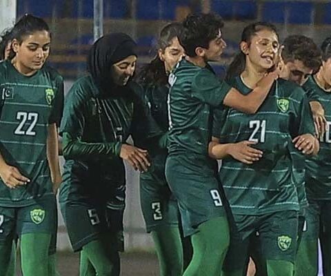 پاکستان ویمن فٹبال ٹیم کی عالمی رینکنگ میں بہتری