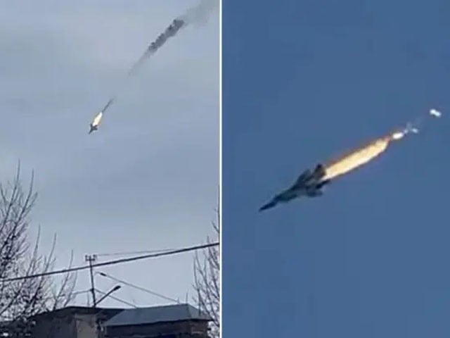 روس کا جنگی طیارہ سمندر میں گر کر تباہ