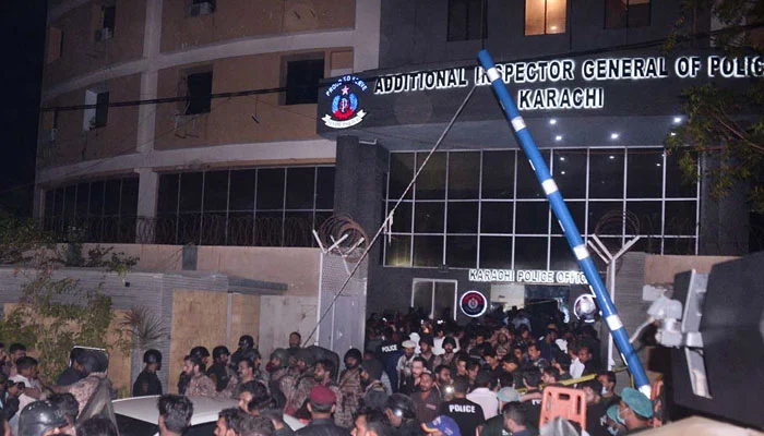 کراچی پولیس آفس پر حملے کی تحقیقات کیلیے پانچ رکنی کمیٹی تشکیل