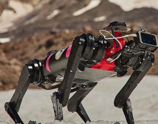 روبوٹ کتے کو چاند پر چلنے کی تربیت