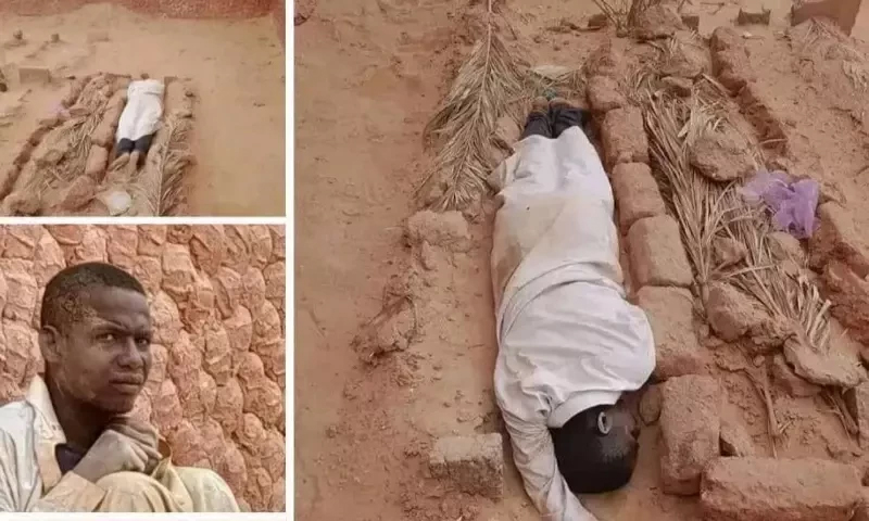 دو سال سے ماں کی قبر پر رہنے والے غم زدہ بیٹے کی تصاویر وائرل