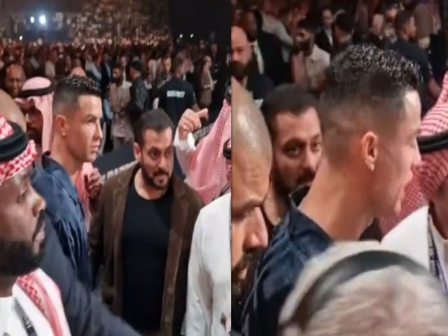 سلمان خان اور کرسٹیانو رونالڈو کی تصویر وائرل
