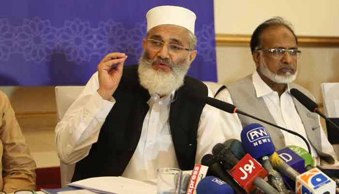 ملک میں بدامنی؛ حکومت 8 اگست کا انتظار چھوڑے اور گھر جائے، سراج الحق