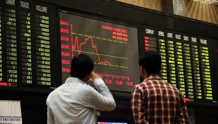اسٹاک مارکیٹ میں ڈھائی سال بعد بدترین مندی 200 ارب روپے ڈوب گئے