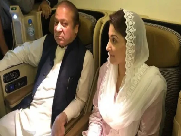 مریم نواز اور میاں نواز شریف لاہور پہنچ گئے