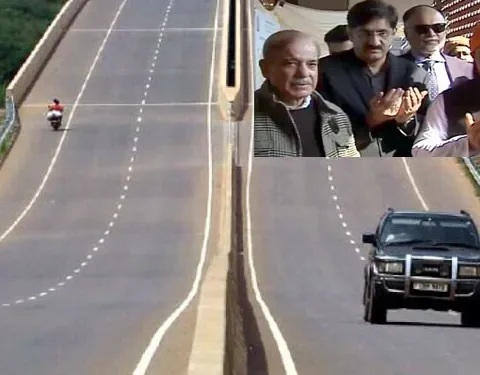 وزیراعظم شہبازشریف نے سکھر میں سکھر حیدرآباد موٹروے منصوبے کا سنگ بنیاد رکھ دیا